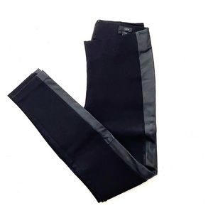 J. Crew classic pixie pant w/ real leather detail